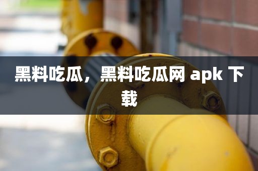 黑料吃瓜，黑料吃瓜网 apk 下载