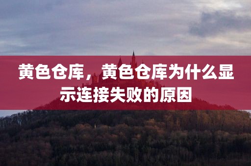 黄色仓库，黄色仓库为什么显示连接失败的原因
