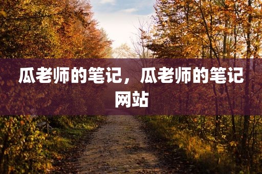 瓜老师的笔记，瓜老师的笔记网站
