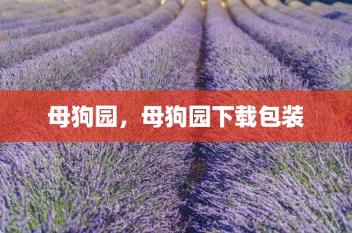 母狗园，母狗园下载包装
