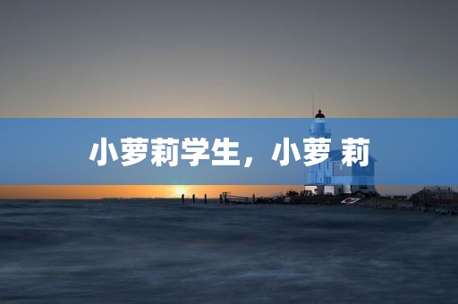 小萝莉学生，小萝 莉