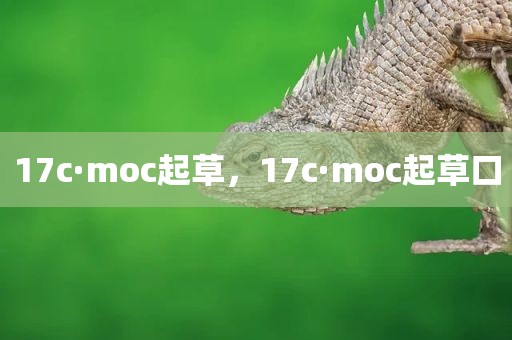 17c·moc起草，17c·moc起草口