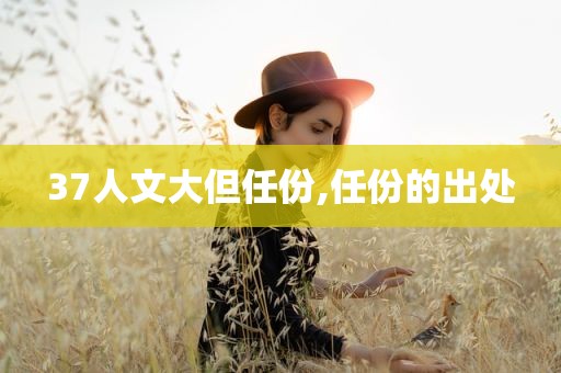37人文大但任份,任份的出处