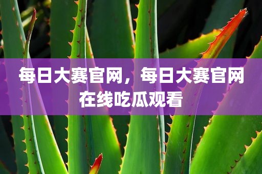 每日大赛官网，每日大赛官网在线吃瓜观看