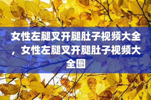 女性左腿叉开腿肚子视频大全，女性左腿叉开腿肚子视频大全图