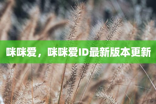 咪咪爱，咪咪爱ID最新版本更新