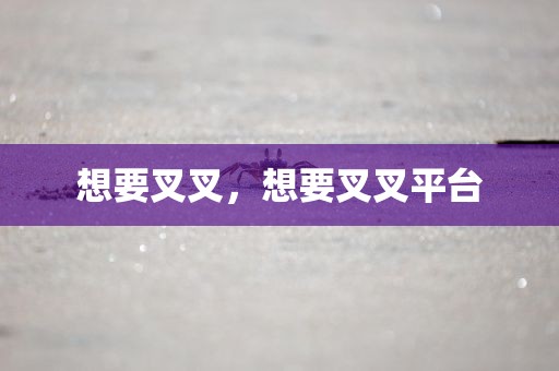 想要叉叉，想要叉叉平台