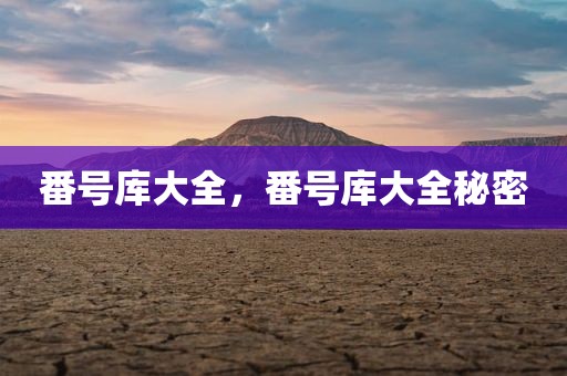 番号库大全，番号库大全秘密