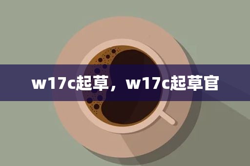 w17c起草，w17c起草官
