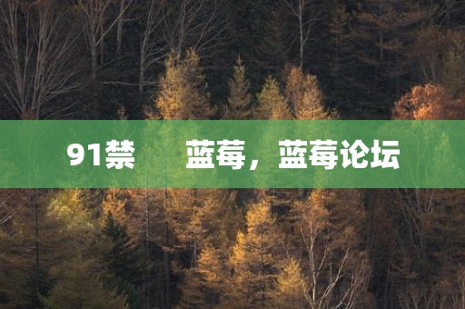 91禁      蓝莓，蓝莓论坛
