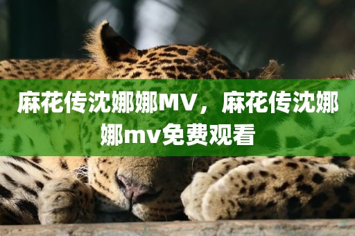 麻花传沈娜娜MV，麻花传沈娜娜mv免费观看