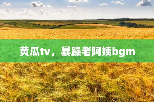 黄瓜tv，暴躁老阿姨bgm