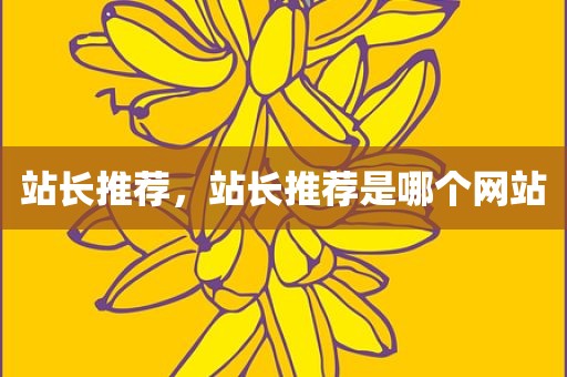 站长推荐，站长推荐是哪个网站