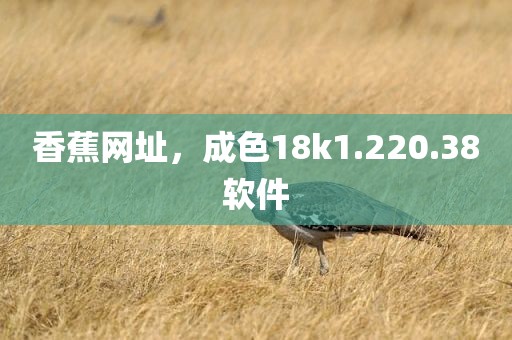 香蕉网址，成色18k1.220.38软件