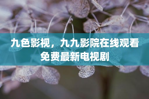 九色影视，九九影院在线观看免费最新电视剧