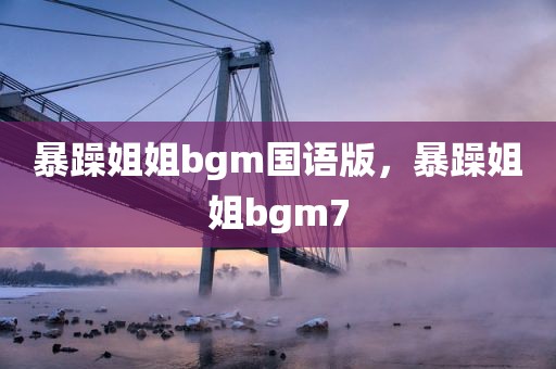 暴躁姐姐bgm国语版，暴躁姐姐bgm7