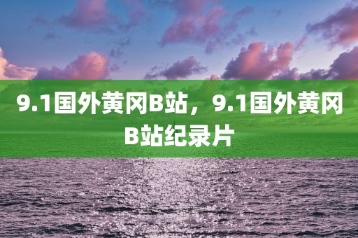 9.1国外黄冈B站，9.1国外黄冈B站纪录片
