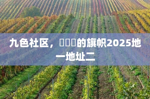 九色社区，逹葢薾的旗帜2025地一地址二