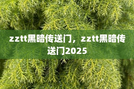 zztt黑暗传送门，zztt黑暗传送门2025