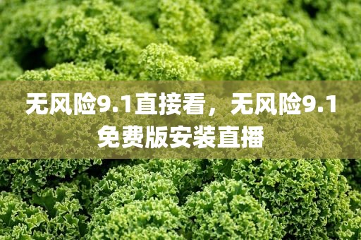 无风险9.1直接看，无风险9.1免费版安装直播