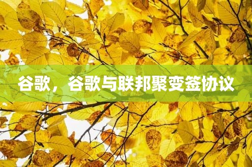 谷歌，谷歌与联邦聚变签协议