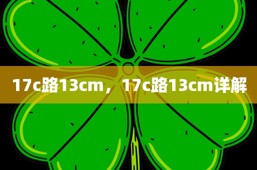 17c路13cm，17c路13cm详解
