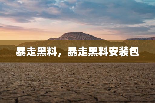 暴走黑料，暴走黑料安装包