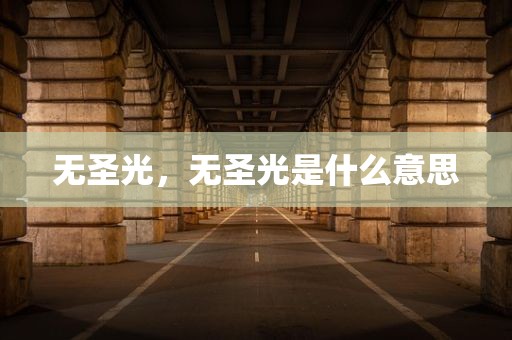 无圣光，无圣光是什么意思