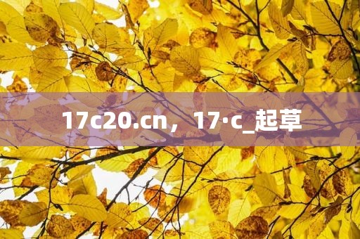 17c20.cn，17·c_起草