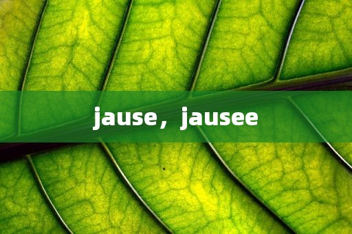 jause，jausee