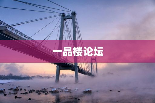 一品楼论坛