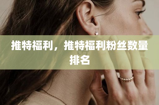 推特福利，推特福利粉丝数量排名