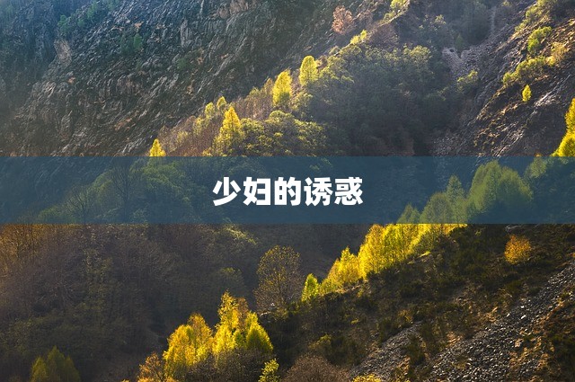 少妇的诱惑