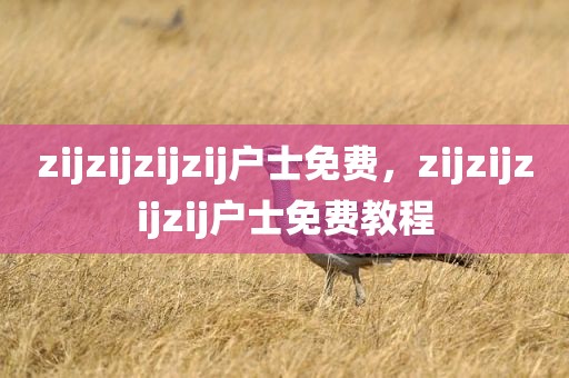 zijzijzijzij户士免费，zijzijzijzij户士免费教程