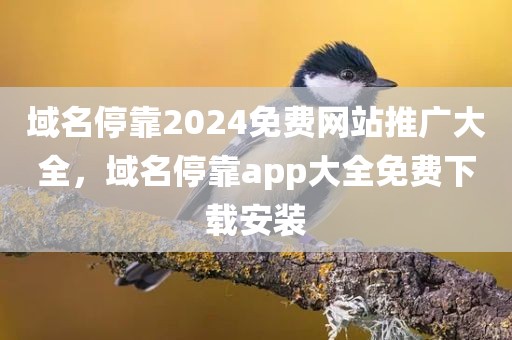 域名停靠2024免费网站推广大全，域名停靠app大全免费下载安装