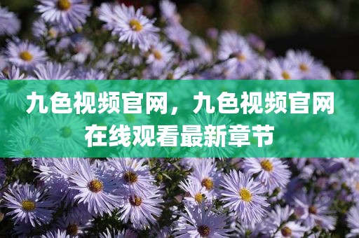 九色视频官网，九色视频官网在线观看最新章节