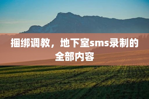 捆绑调教，地下室sms录制的全部内容