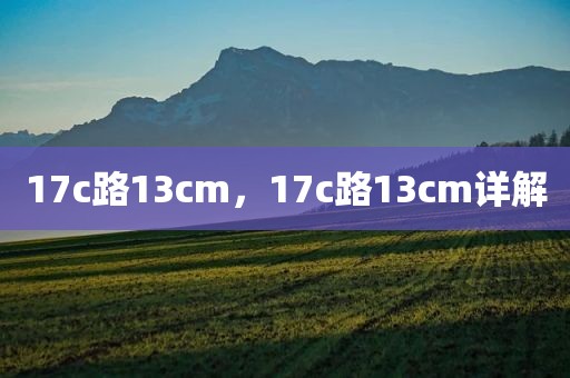 17c路13cm，17c路13cm详解