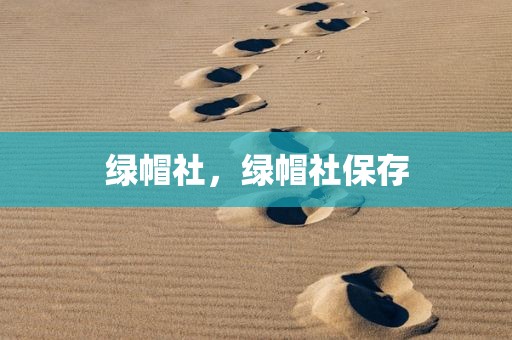 绿帽社，绿帽社保存