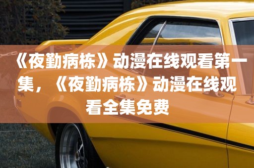 《夜勤病栋》动漫在线观看第一集，《夜勤病栋》动漫在线观看全集免费