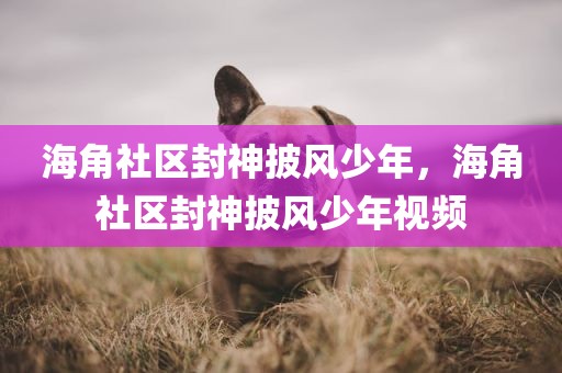 海角社区封神披风少年，海角社区封神披风少年视频