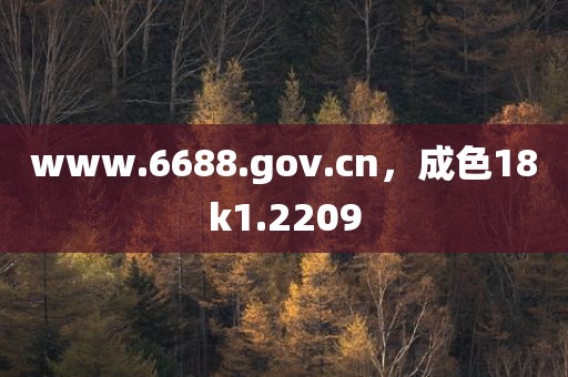 www.6688.gov.cn，成色18k1.2209