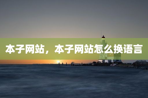 本子网站，本子网站怎么换语言