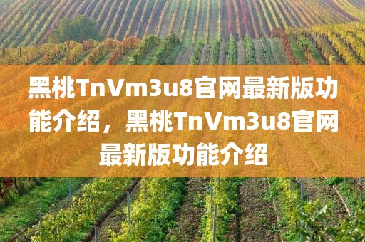 黑桃TnVm3u8官网最新版功能介绍，黑桃TnVm3u8官网最新版功能介绍