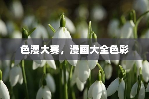 色漫大赛，漫画大全色彩