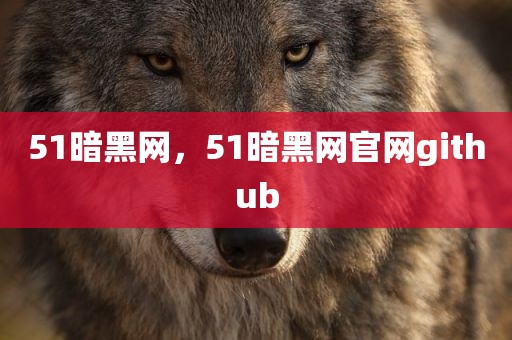 51暗黑网，51暗黑网官网github