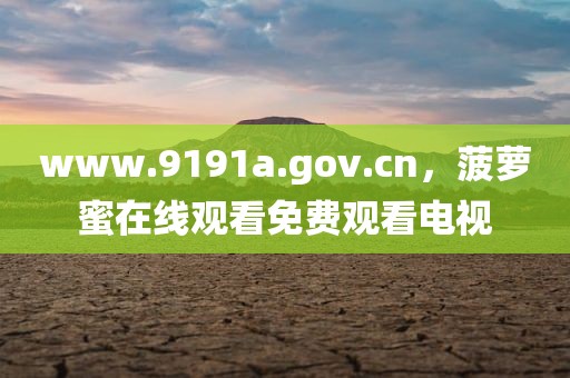 www.9191a.gov.cn，菠萝蜜在线观看免费观看电视