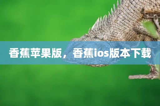 香蕉苹果版，香蕉ios版本下载