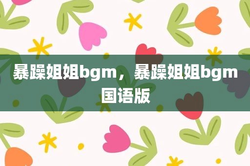 暴躁姐姐bgm，暴躁姐姐bgm国语版
