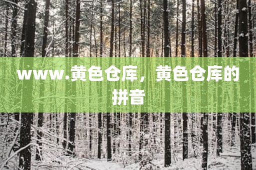 www.黄色仓库，黄色仓库的拼音